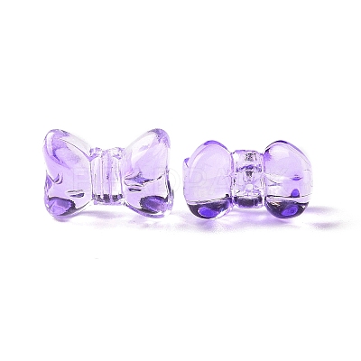 Transparent Spray Painted Glass Beads LS-GLAA-I050-11B-1