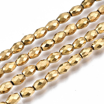 Electroplate Non-magnetic Synthetic Hematite Beads Strands G-T114-89G-1