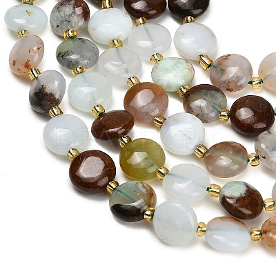 Natural Chalcedony Beads Strands G-H005-B12-01-1
