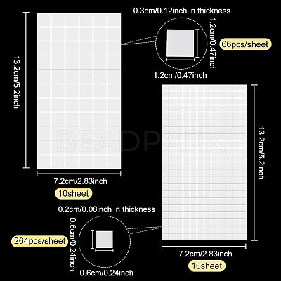 20Sheet 2 Styles Foam Pad Stickers AJEW-BC0001-79-1