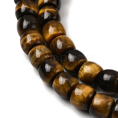 Natural Tiger Eye Beads Strands G-A275-C01-7x8mm-1