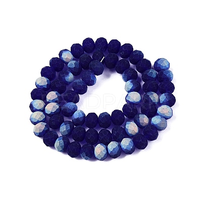 Transparent Glass Beads Strands X-EGLA-A044-T8mm-MB06-1