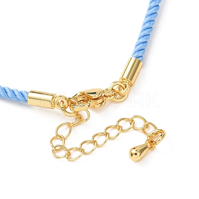 2MM Round Nylon Milan Cord Necklace Makings MAK-F038-C34-G-1