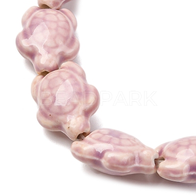 Handmade Porcelain Beads Strands LAMP-G140-02M-1
