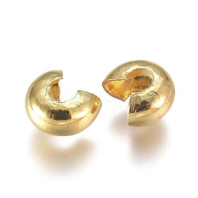 Iron Crimp Beads Covers KK-CJC0001-06B-G-1