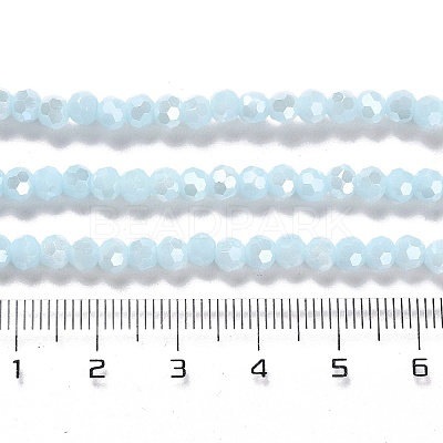 Electroplate Opaque Glass Beads Strands LS-EGLA-A035-P4mm-A10-1