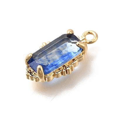 Brass Glass Charms KK-U061-10G-02-1