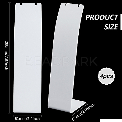 Acrylic Necklace Display Stands NDIS-WH0003-015C-1