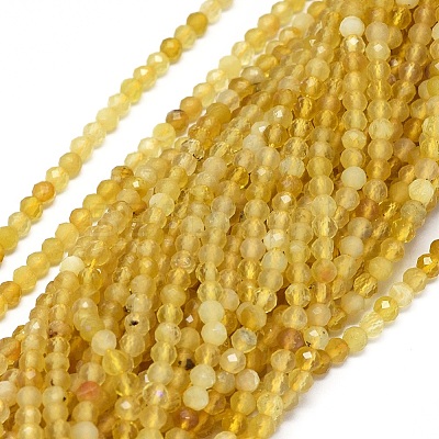 Natural Yellow Opal Beads Strands G-O180-05A-1