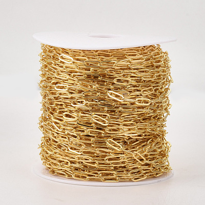 Brass Paperclip Chains CHC-S008-001B-G-1