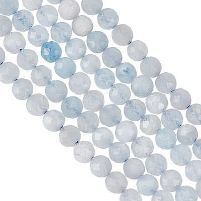 2 Strands Natural Aquamarine Beads Strands G-OC0005-41-1