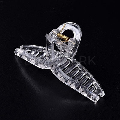 Transparent Plastic Large Claw Hair Clips PHAR-F016-09-1