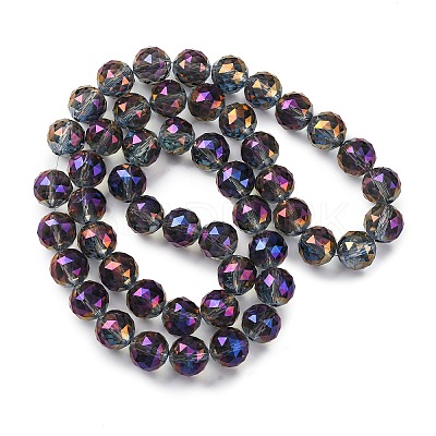 Electroplate Glass Bead Strands EGLA-J140-FR01-16mm-1