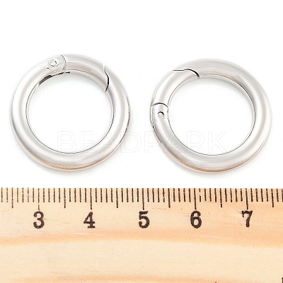 Non-Tarnish 304 Stainless Steel Spring Gate Rings STAS-Q032-1B-1