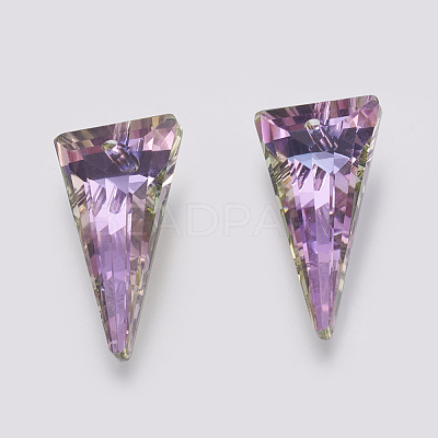 K9 Glass Rhinestone Pendants GLAA-K034-J02-1