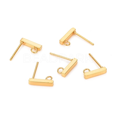 304 Stainless Steel Stud Earring Findings STAS-I150-03G-1