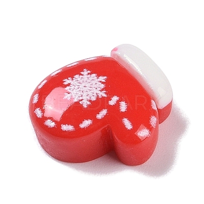 Opaque Christmas Theme Resin Cabochons RESI-H162-06A-1