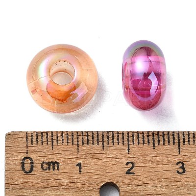 Transparent Acrylic European Beads OACR-E033-20-1