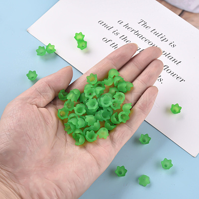 Transparent Acrylic Beads Caps PL543-9-1