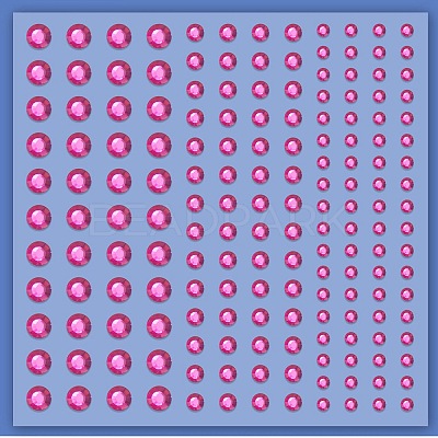 Acrylic Rhinestone Facial Stickers LS-PW-WG72147-07-1