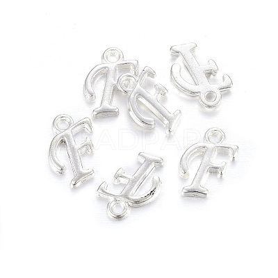 Silver Color Plated Alloy Letter Pendants LS-PALLOY-J718-01S-F-1