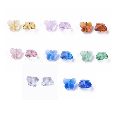 Transparent Glass Beads GLAA-P037-02B-M-1