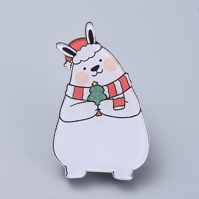 Acrylic Safety Brooches JEWB-D006-A11-1