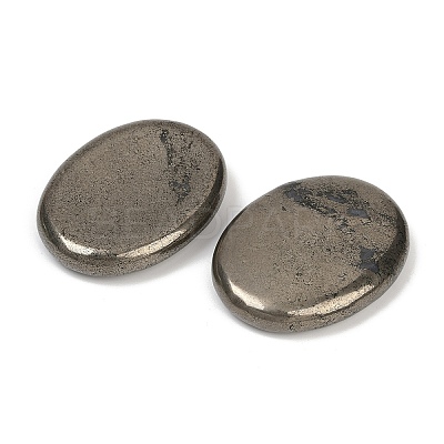 Natural Pyrite Pocket Worry Stone G-R012-04B-1