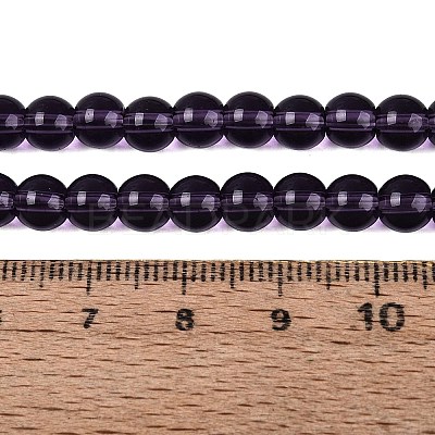 Transparent Glass Beads Strands GLAA-T032-T6mm-29-1