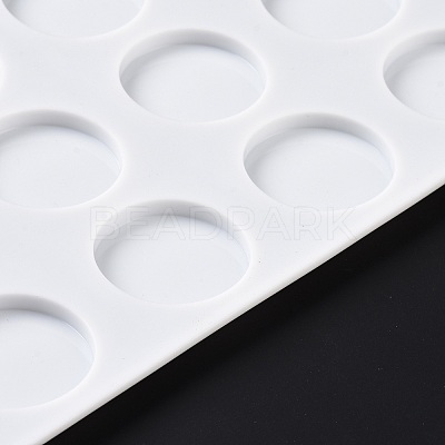 DIY Flat Round Wax Seal Stamp Silicone Mats AJEW-A038-02-1
