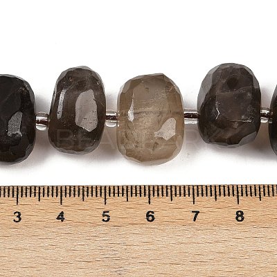 Natural Smoky Quartz Beads Strands G-F796-B07-01-1