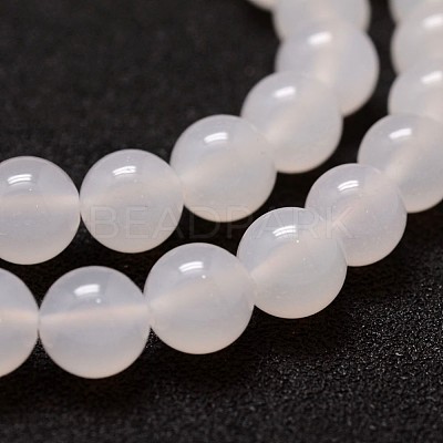 Natural White Agate Bead Strands X-G-G880-03-6mm-1