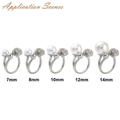 Non-Tarnish 304 Stainless Steel Open Cuff Ring Findings STAS-K263-03P-1