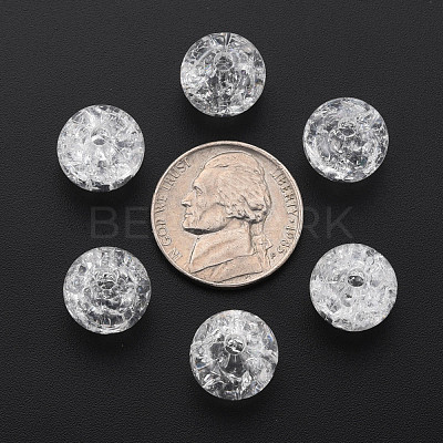Transparent Crackle Acrylic Beads MACR-S373-66A-N12-1