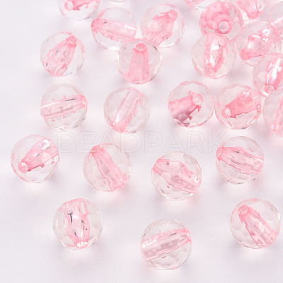 Transparent Acrylic Beads TACR-S154-10A-26-1