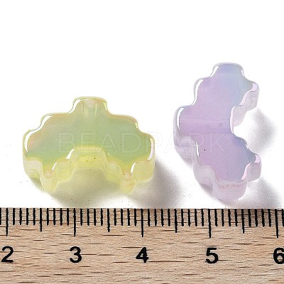 UV Plating Acrylic Beads X-MACR-K357-06-1