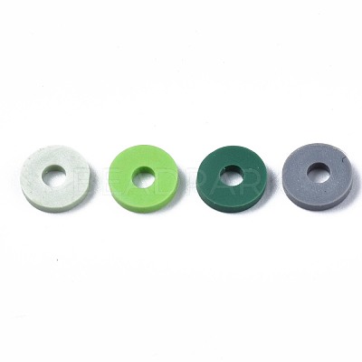 Handmade Polymer Clay Beads Strands CLAY-R089-6mm-T02B-27-1