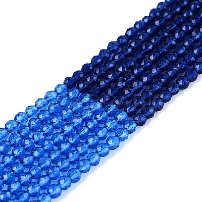 Transparent Glass Beads Strands GLAA-N074-01A-14-1