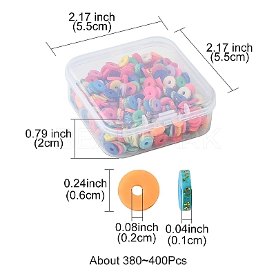 1 Strand Handmade Polymer Clay Beads Strand CLAY-YW0001-85-1