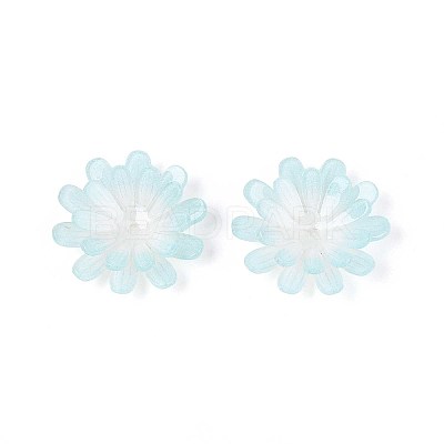 Flower Acrylic Bead Caps SACR-T017-50B-1
