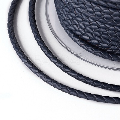 Braided Cowhide Cord WL-I003-3mm-D-14-1