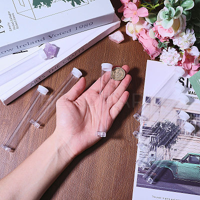 Transparent Tube Plastic Bead Containers with Lids CON-WH0092-81B-1