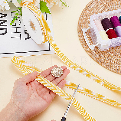 Polyester-cotton Ribbon OCOR-WH0048-04A-1