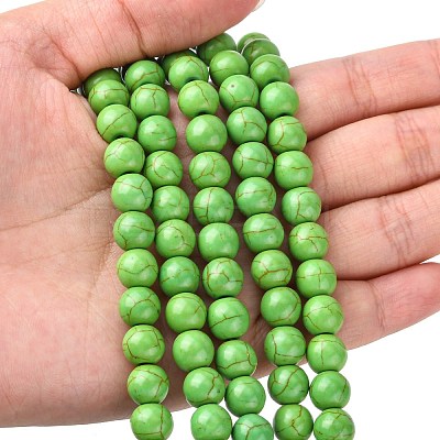 Synthetic Turquoise Beads Strands X-TURQ-G106-8mm-02B-1