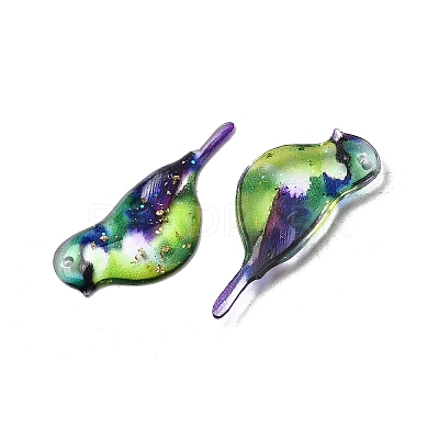 2Pcs Transparent Epoxy Resin Pendants RESI-A044-03A-1