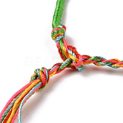 Polyester Braided String Cord Bracelet BJEW-I306-01B-1