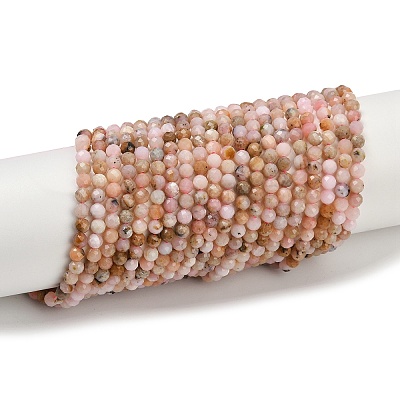 Natural Peruvian Pink Opal Beads Strands X-G-D304-02-4mm-1