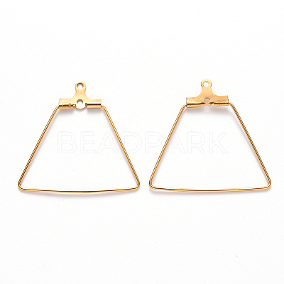 304 Stainless Steel Wire Pendants STAS-S103-01G-1