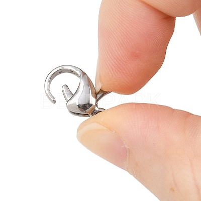 Tarnish Resistant 304 Stainless Steel Lobster Claw Clasps STAS-G035-I-1