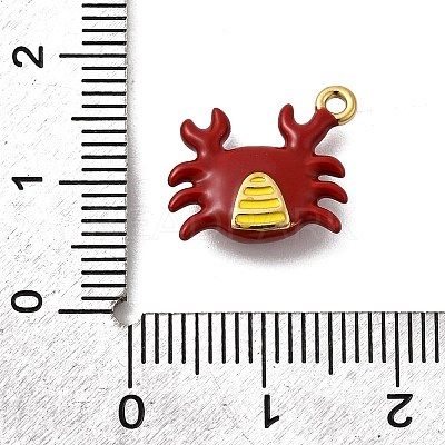 304 Stainless Steel Enamel Pendants X-STAS-I355-11G-07-1